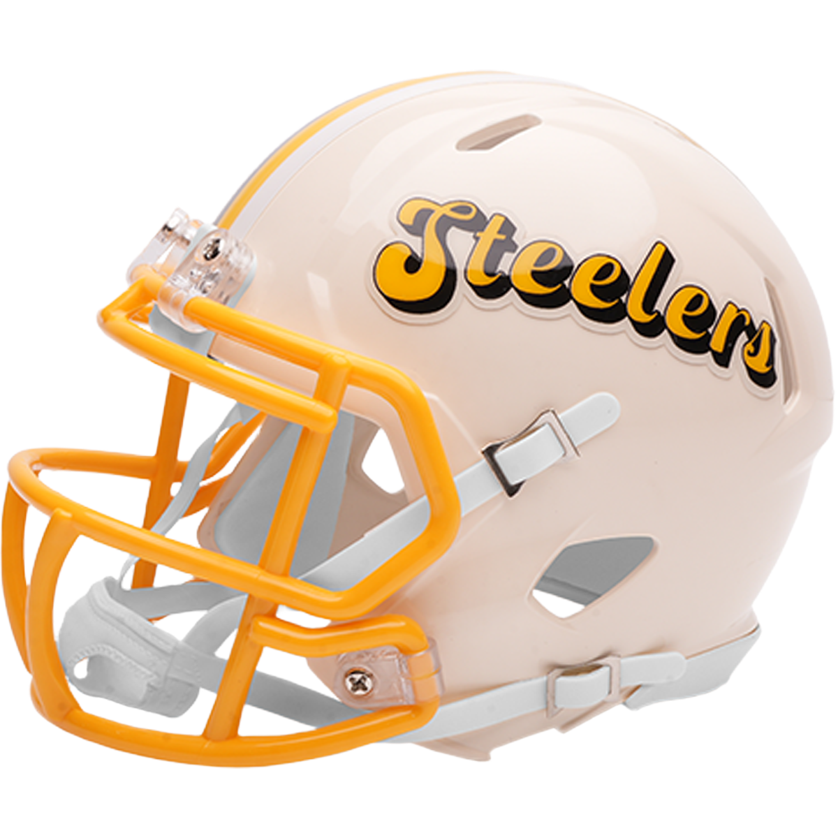 Casco Mini Speed Riddell Retro 25 NFL Pittsburgh Steelers