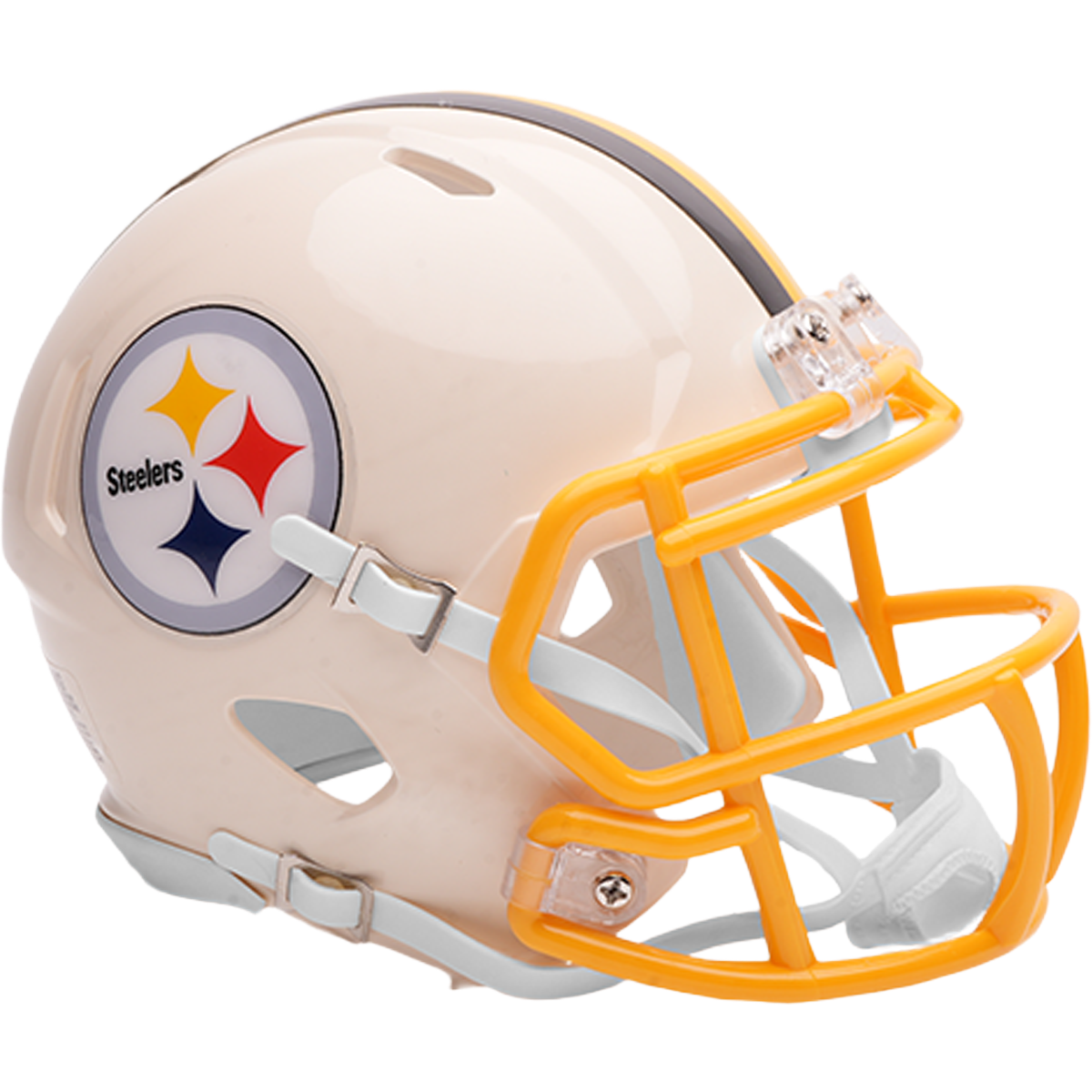 Casco Mini Speed Riddell Retro 25 NFL Pittsburgh Steelers