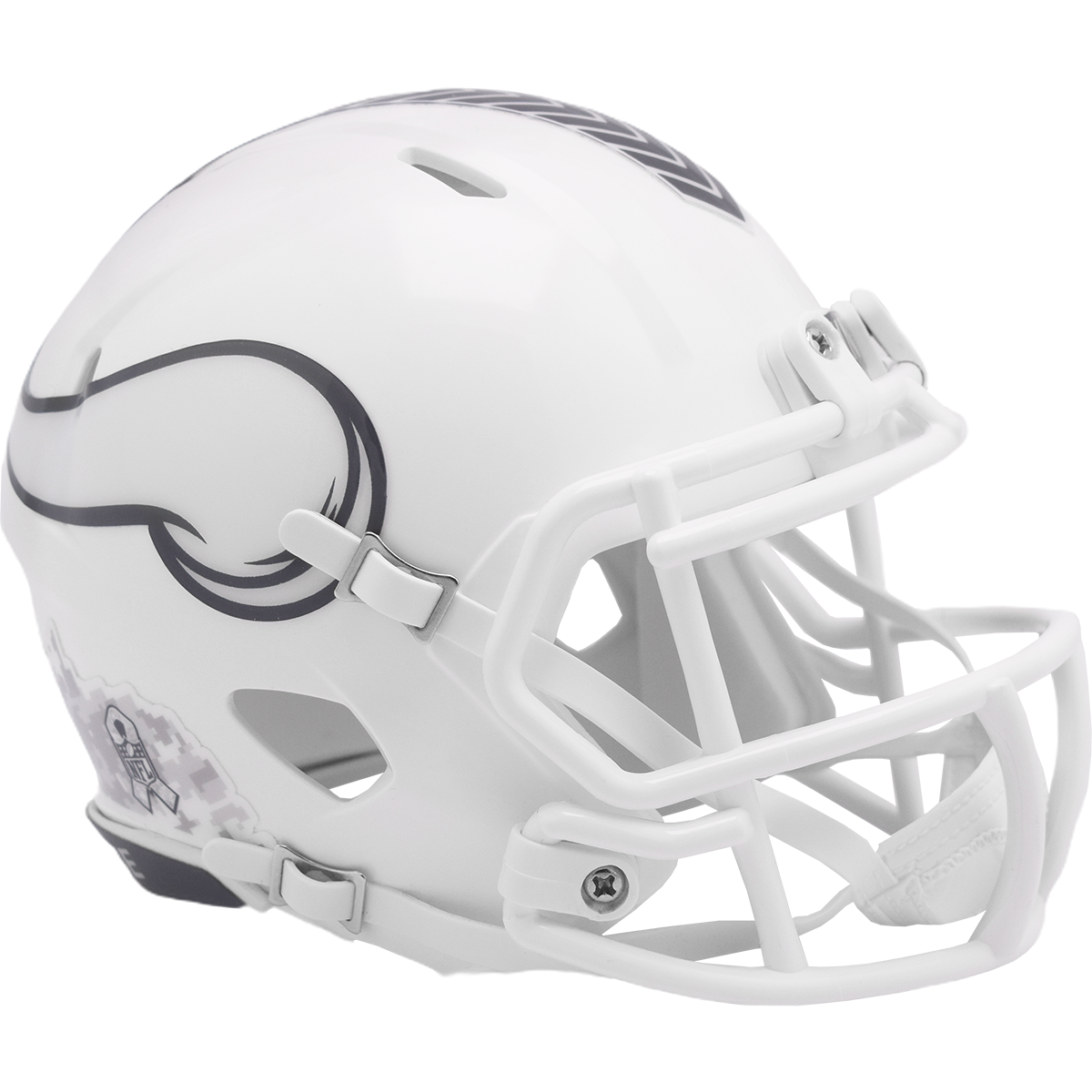 Casco Mini Speed Salute To Service 24 Riddell NFL Vikings