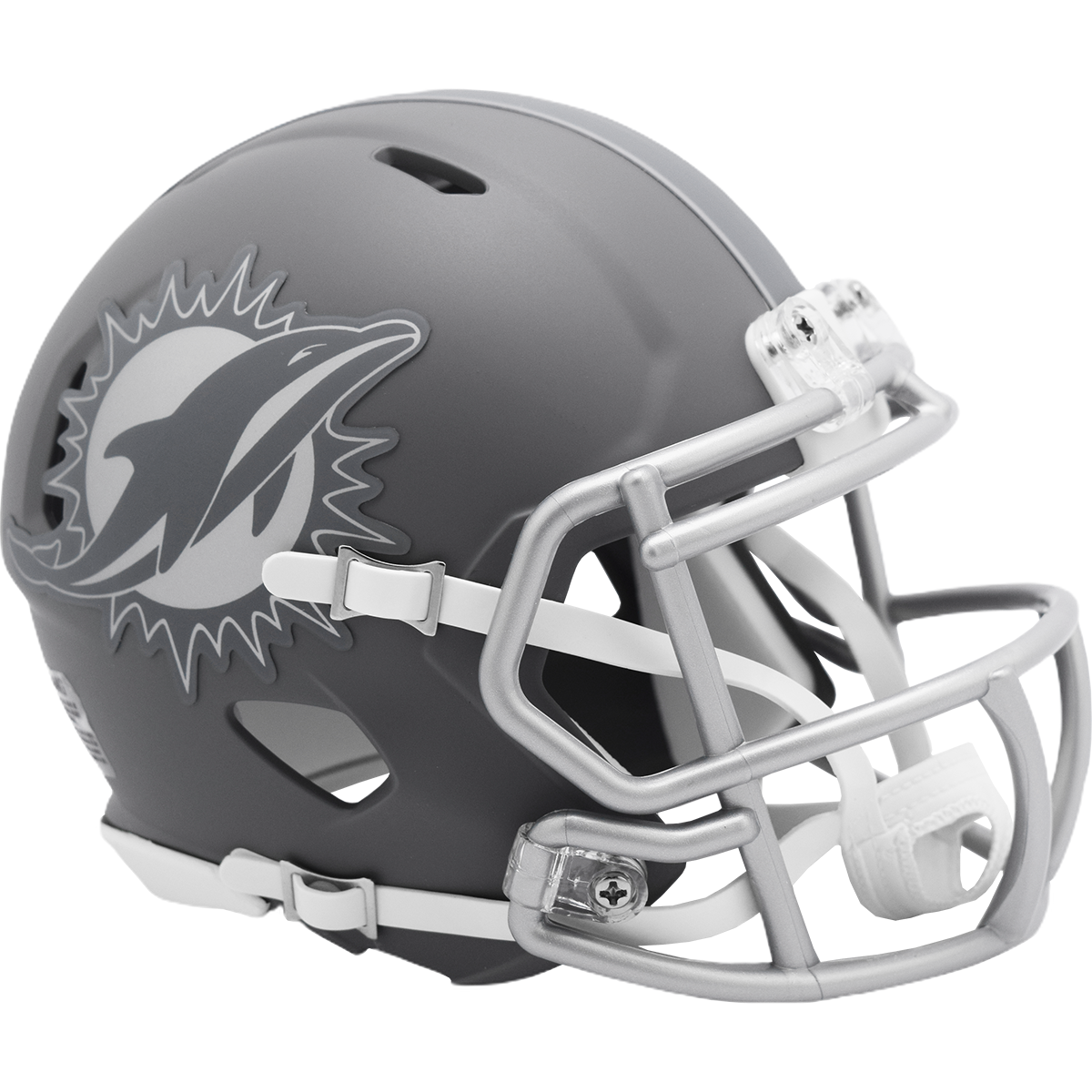 Casco Mini Speed Slate Pizarra Riddell Miami Dolphins