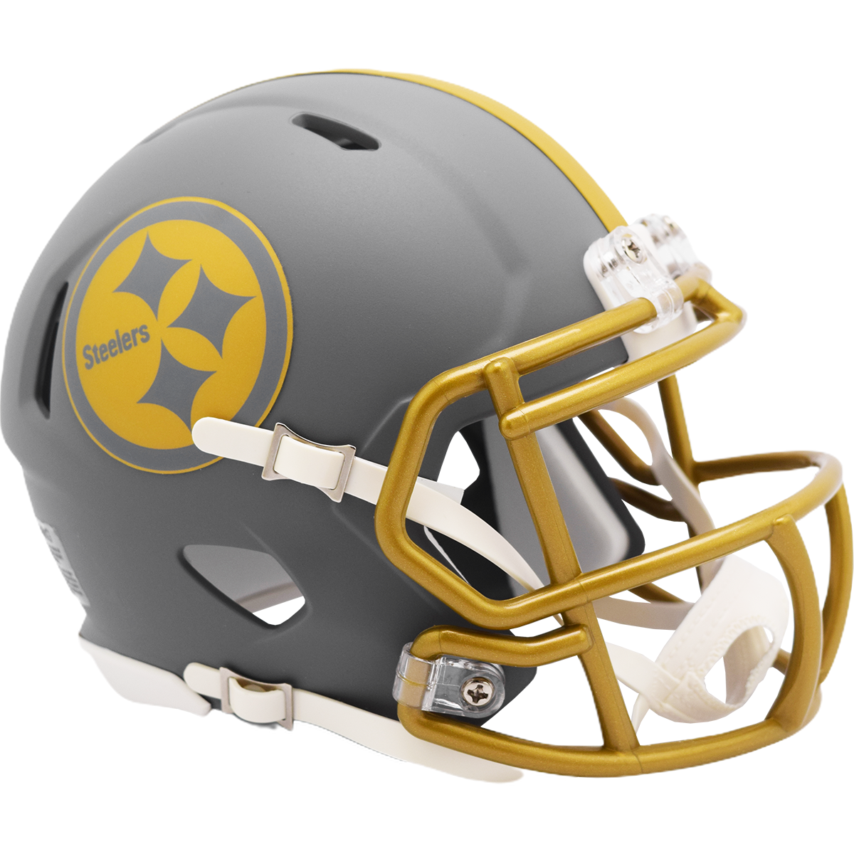 Casco Mini Speed Slate Pizarra Riddell Pittsburgh Steelers