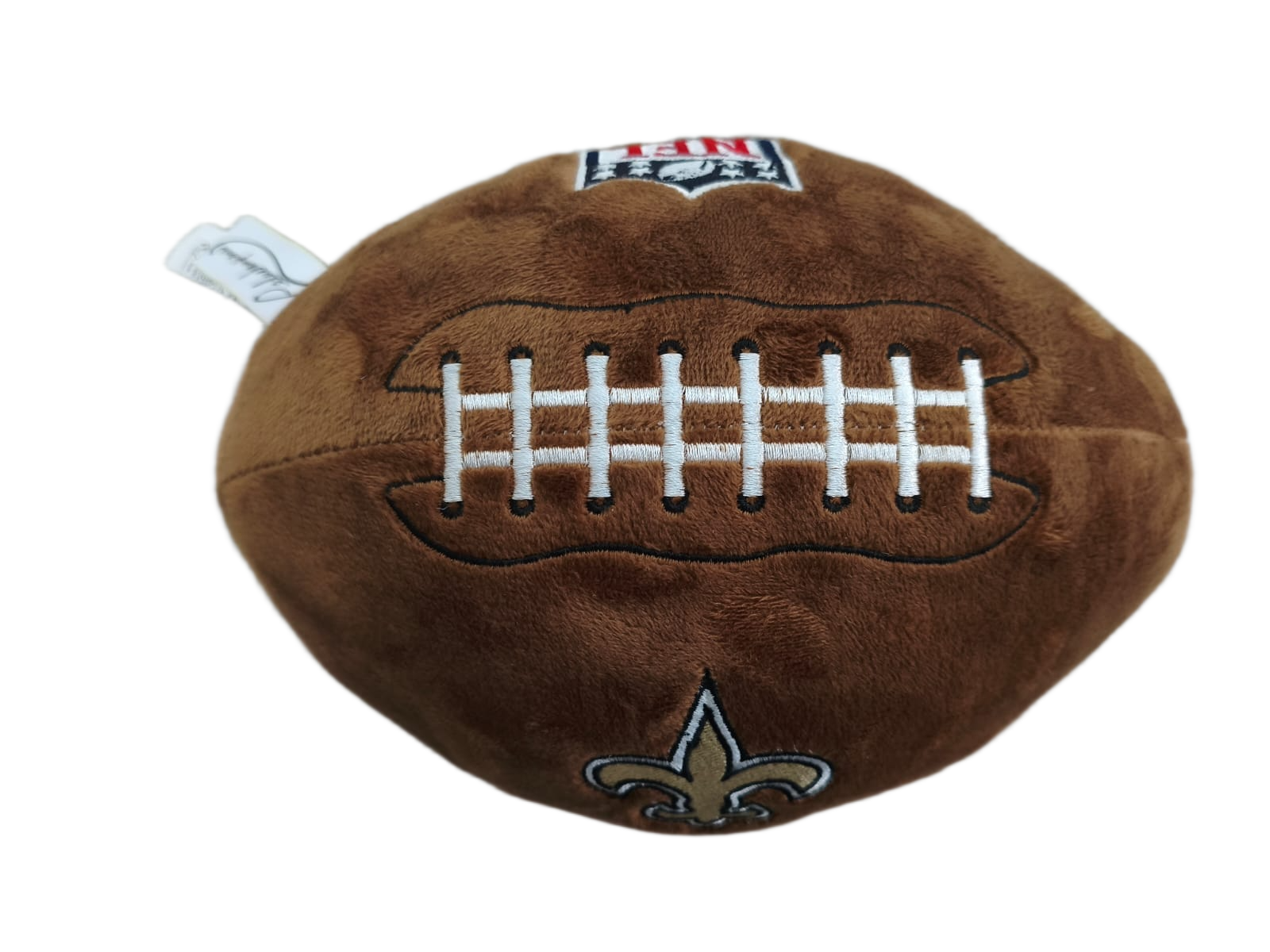 Peluche Balón Felpa Suave 23cm Bordado NFL Saints - NERIAS DEPORTES