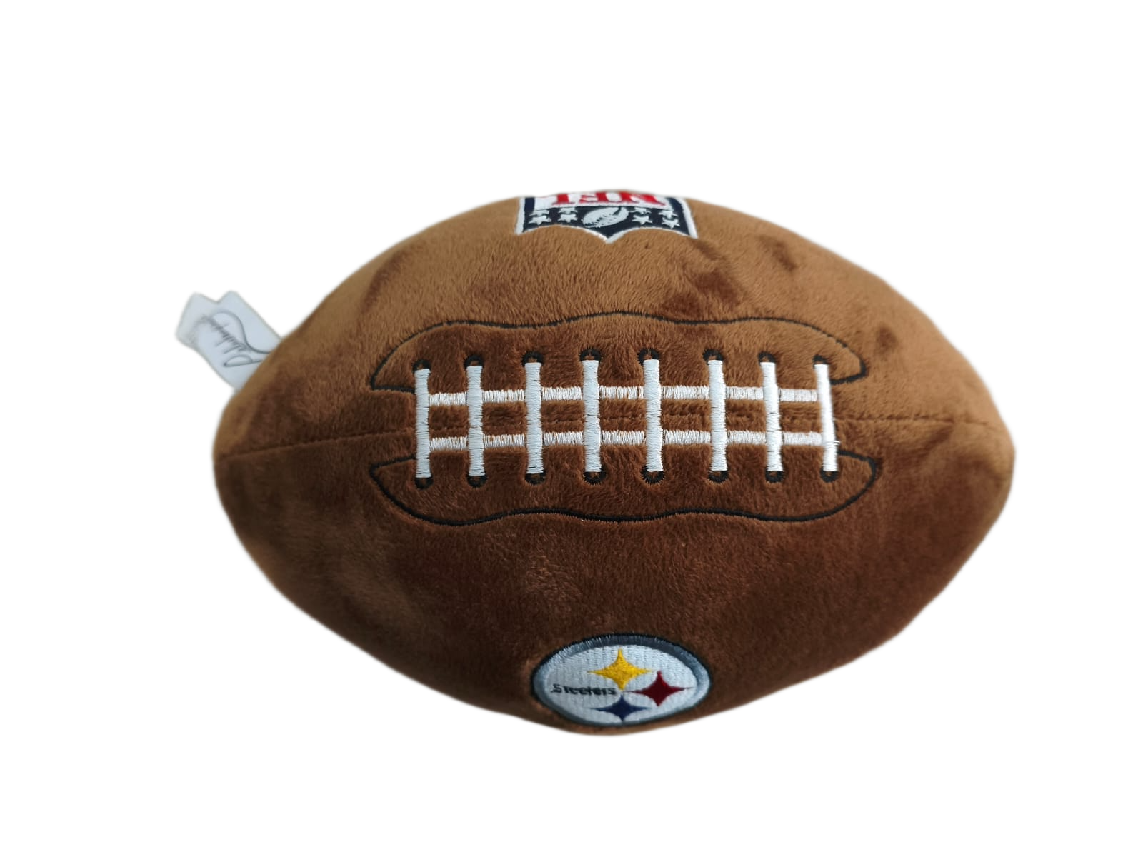Peluche Balón Felpa Suave 23cm Bordado NFL Steelers - NERIAS DEPORTES