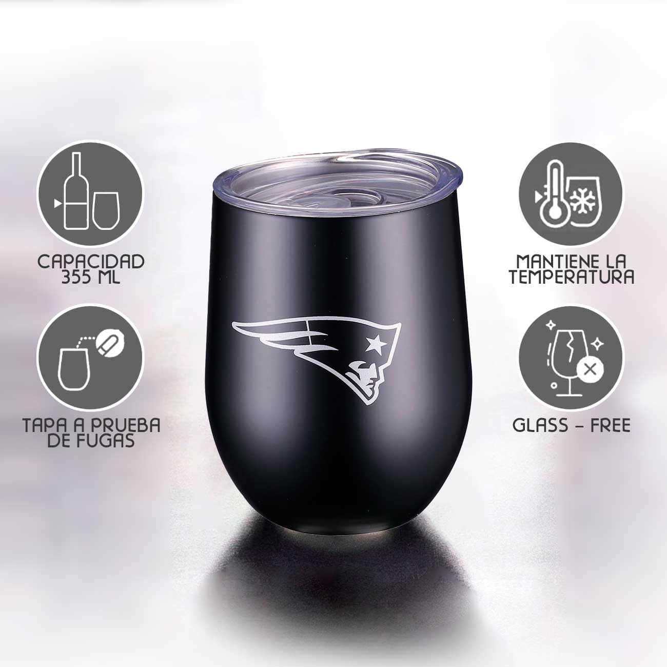 Vaso NFL 21 Metal Tumbler New England Patriots 355ml