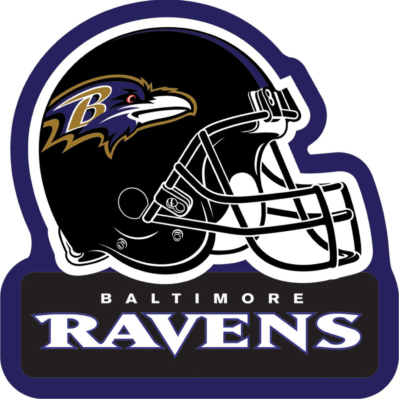 Imán Casco Wordmark Aminco Ravens