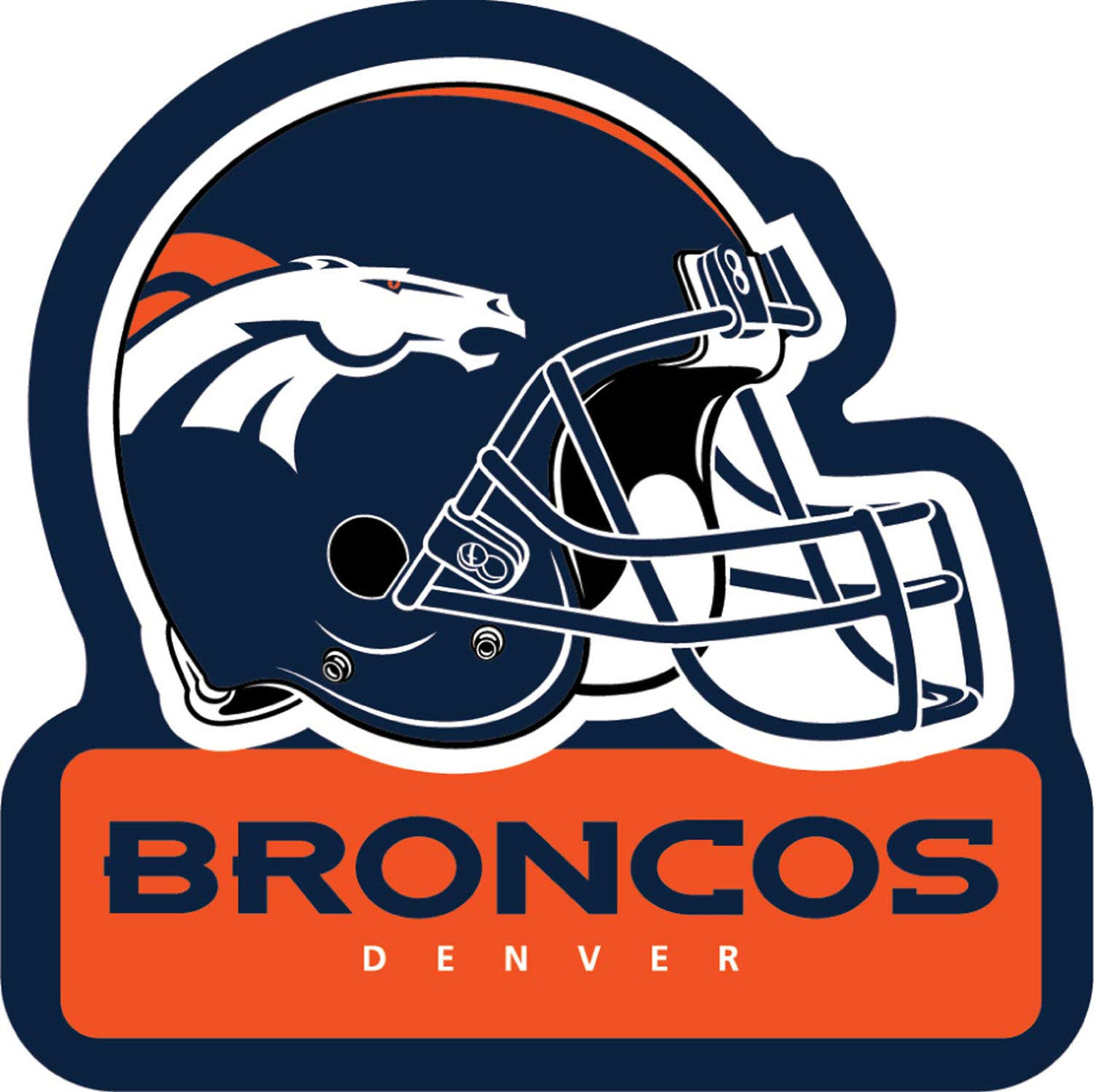 Imán Casco Wordmark Aminco Broncos