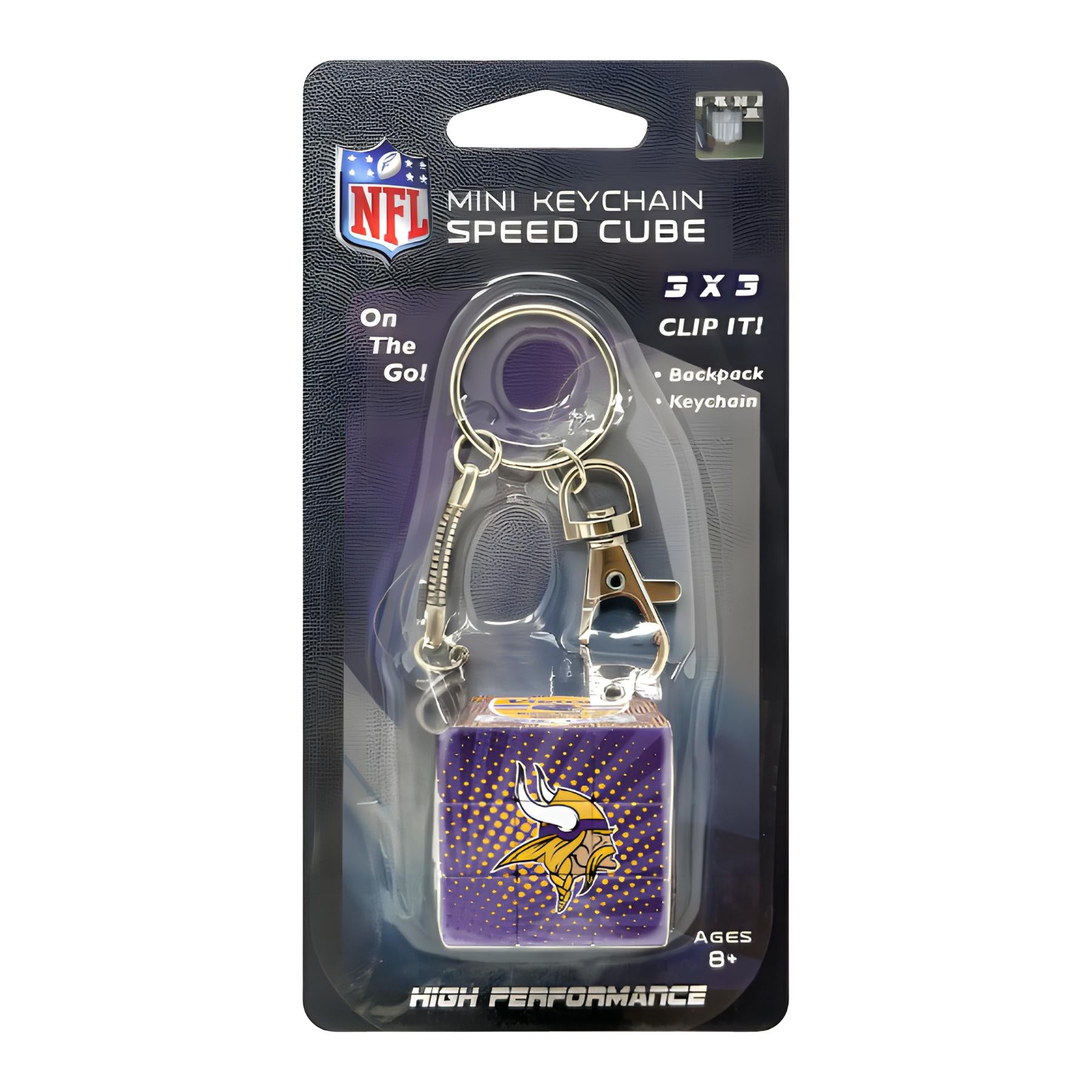 Llavero Mini Rubik NFL Vikings