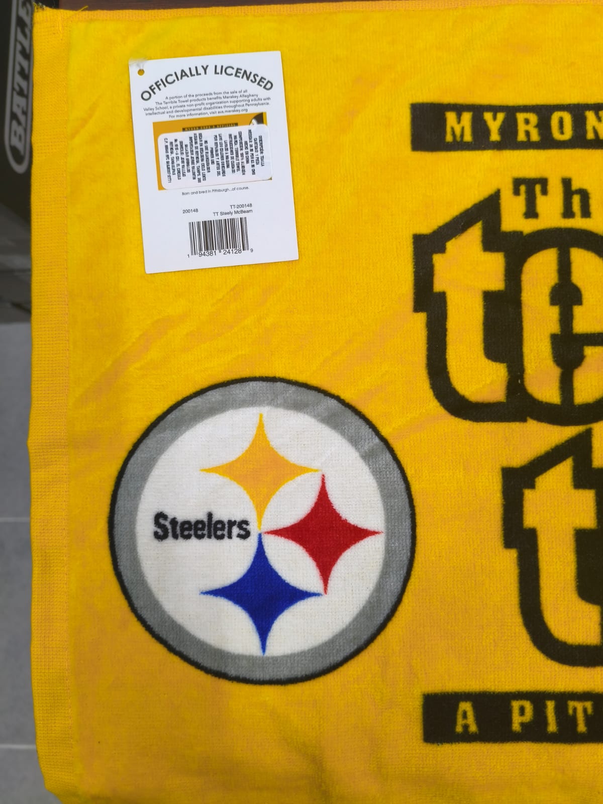 Toalla Terrible Steelers Steely McBeam