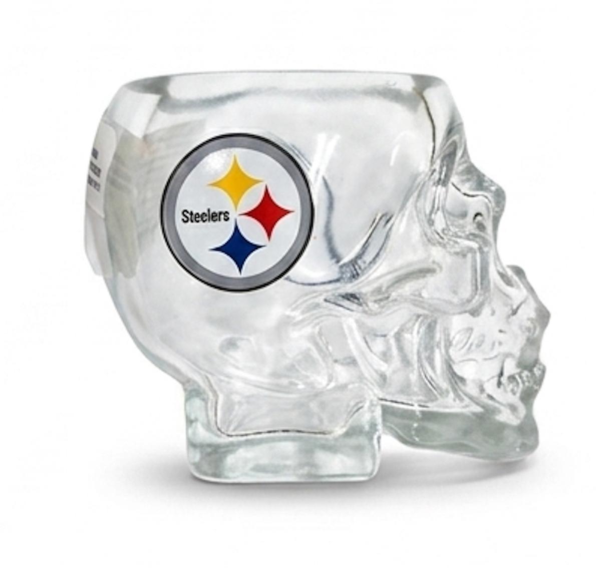 Vaso Tequilero Mojo Skull Steelers