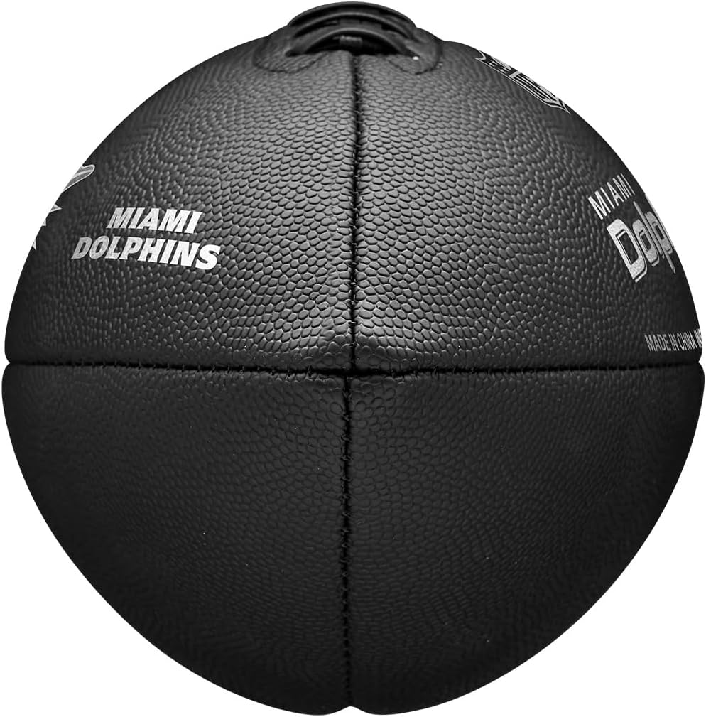 Balón Wilson Metallic NFL Tamaño Oficial Miami Dolphins