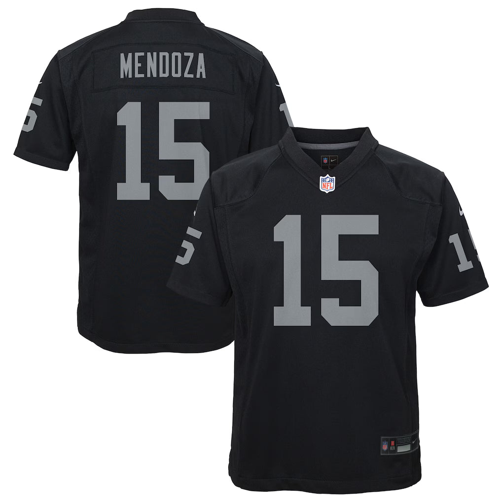 Jersey Game NFL Raiders Fernando Mendoza TC Youth