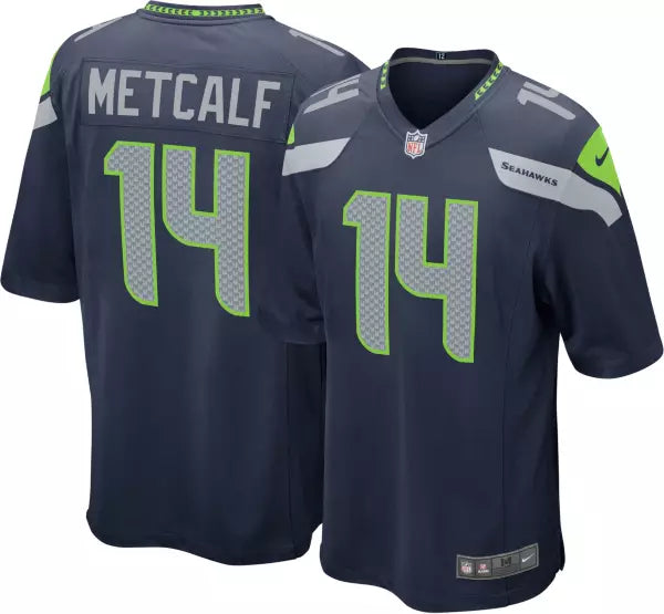 Jersey Game Yth Seahawks Metcalf TC Juvenil