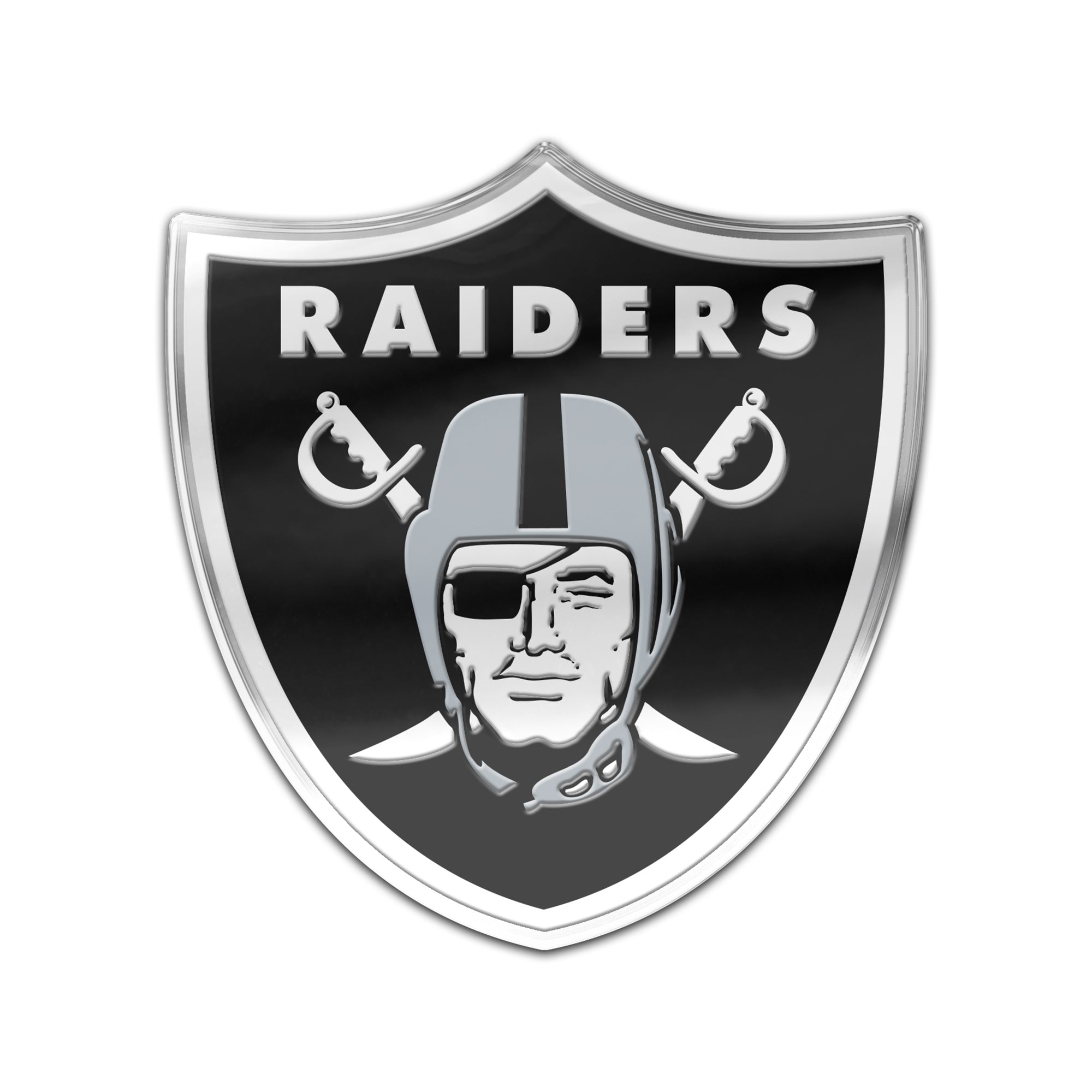 Auto Emblema Wincraft Aluminum Raiders