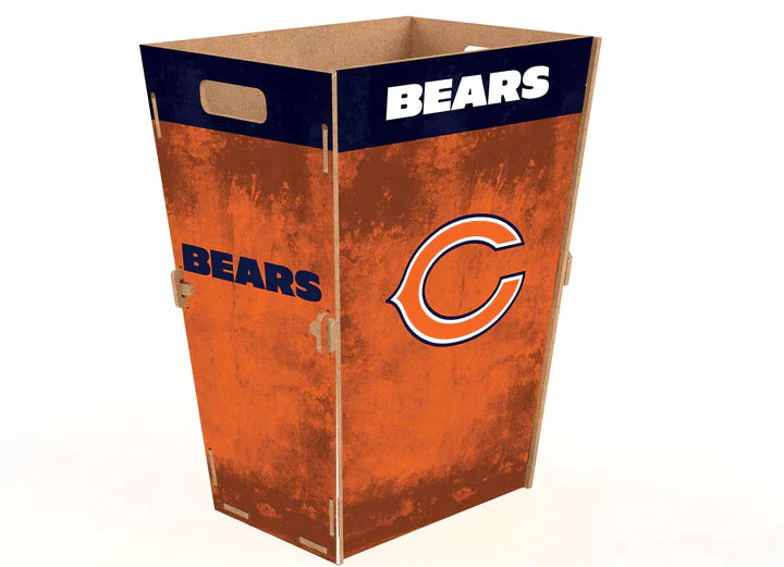 Bote Madera Trash Bin Fœtbol Americano NFL Bears