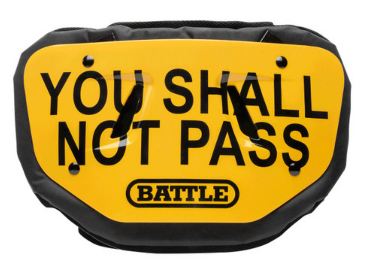 Back Plate Battle Shall Not Pass Adulto | NERIAS DEPORTES