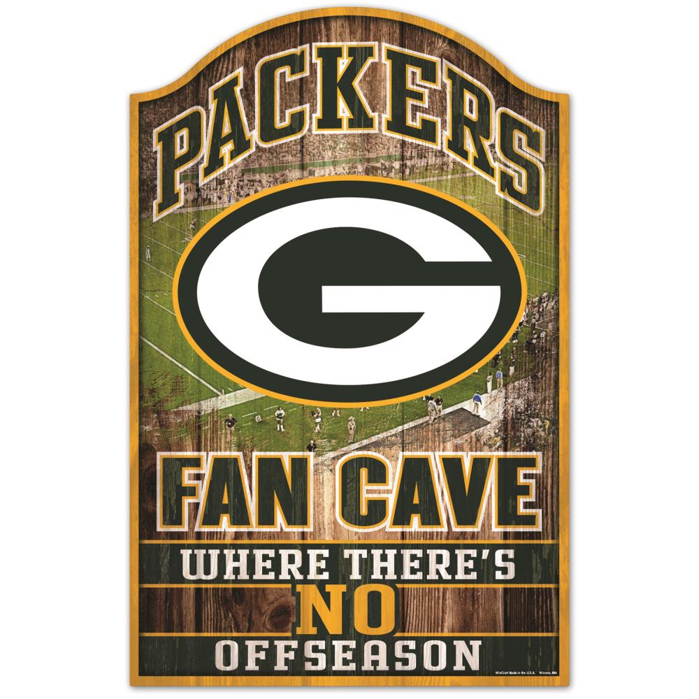 Letrero Madera Wincraft Fan Cave Packers