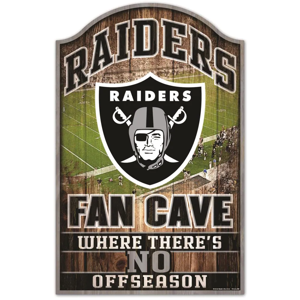 WinCraft Las Vegas Raiders Fan Cave Banner Flag - 3x5 Ft Indoor/Outdoor Team Banner