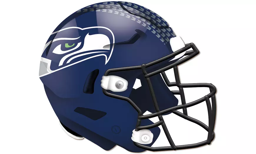 Letrero Madera Authentic Helmet Seahawks