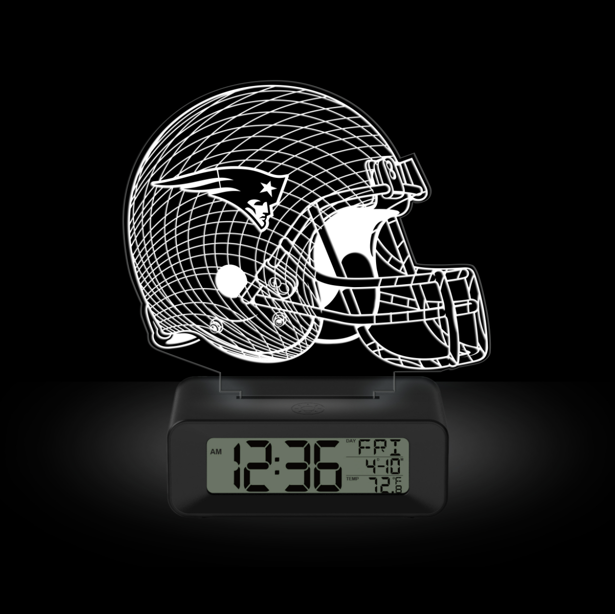 Reloj Game Time 3D Led Desk Patriots