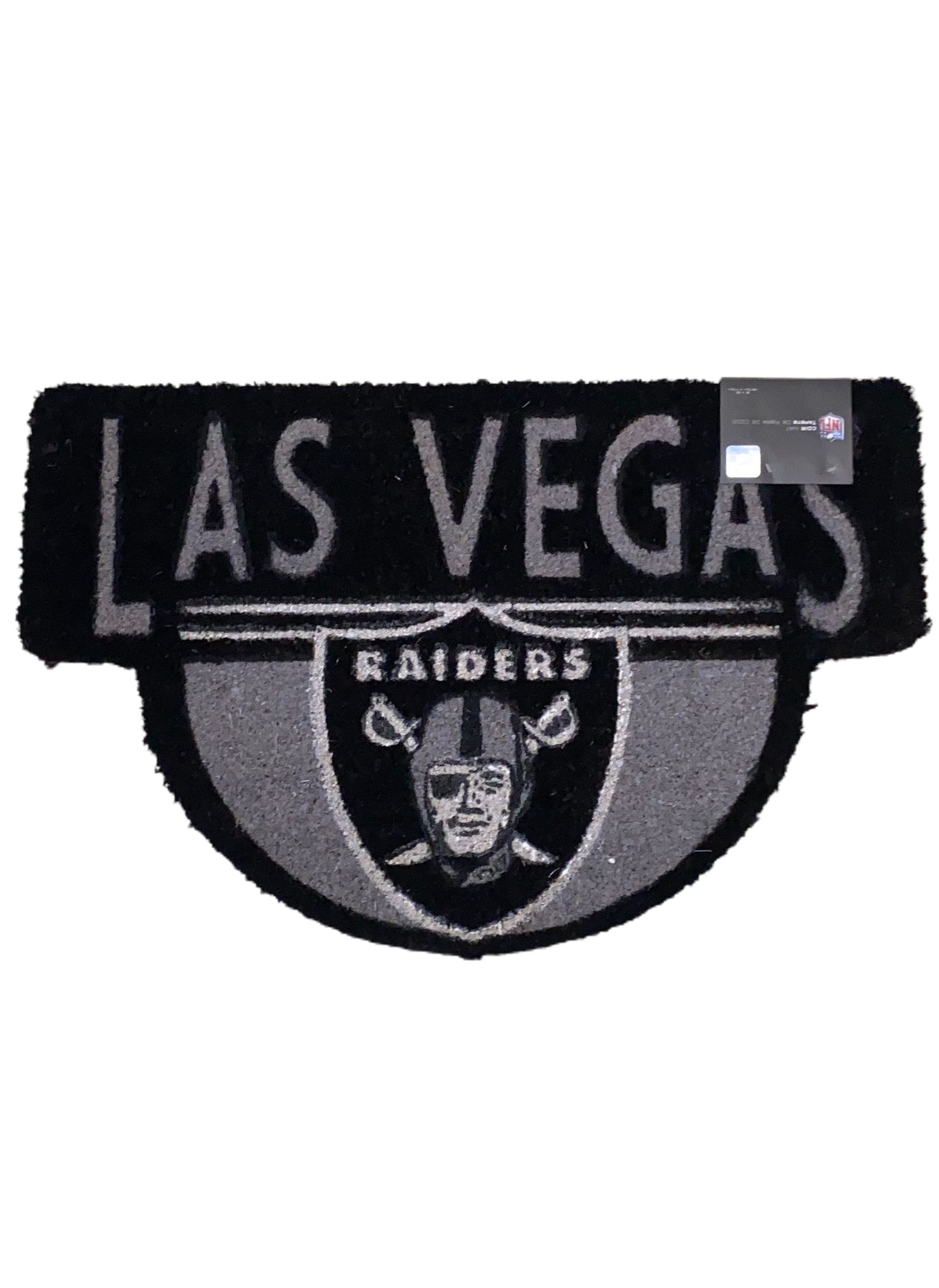 Las Vegas Raiders Shaped Coir Doormat