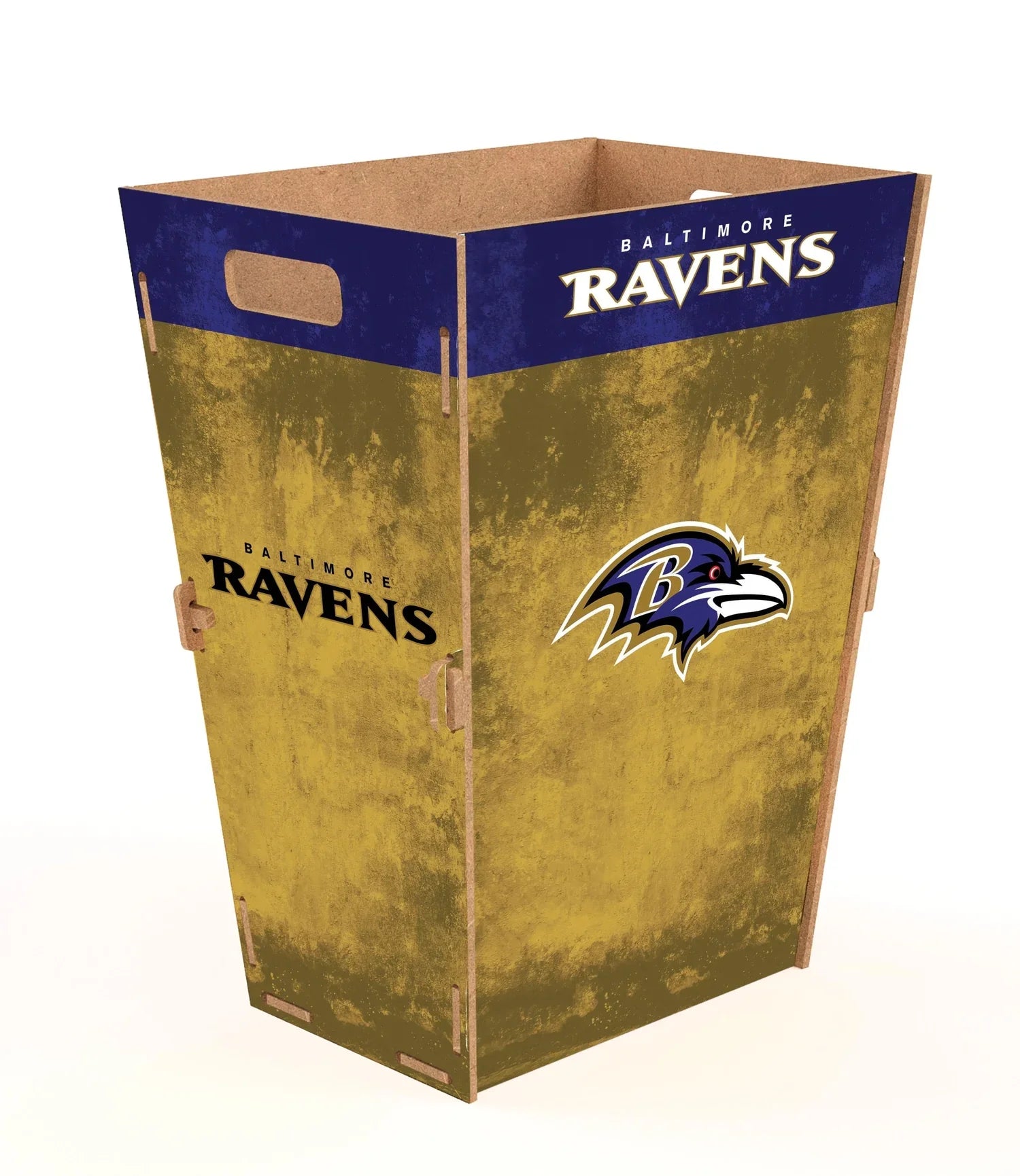 Bote Madera Trash Bin Fútbol Americano NFL Ravens