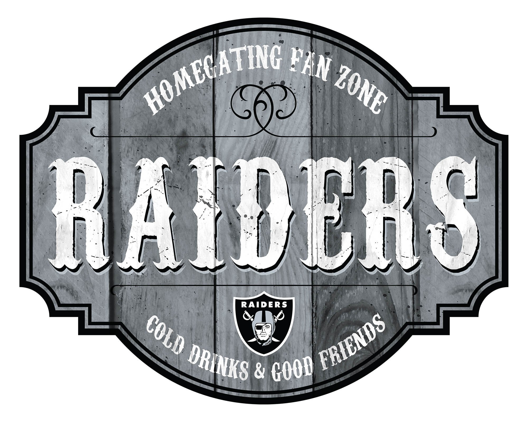 Letrero Madera Tavern Sign Raiders