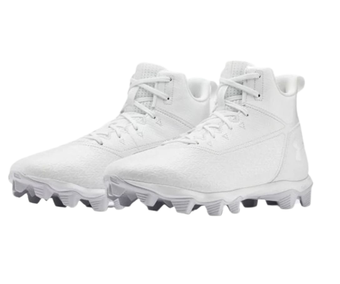 Zapato Cleats Under Armour Hammer Mid Rm Infantil Blanco