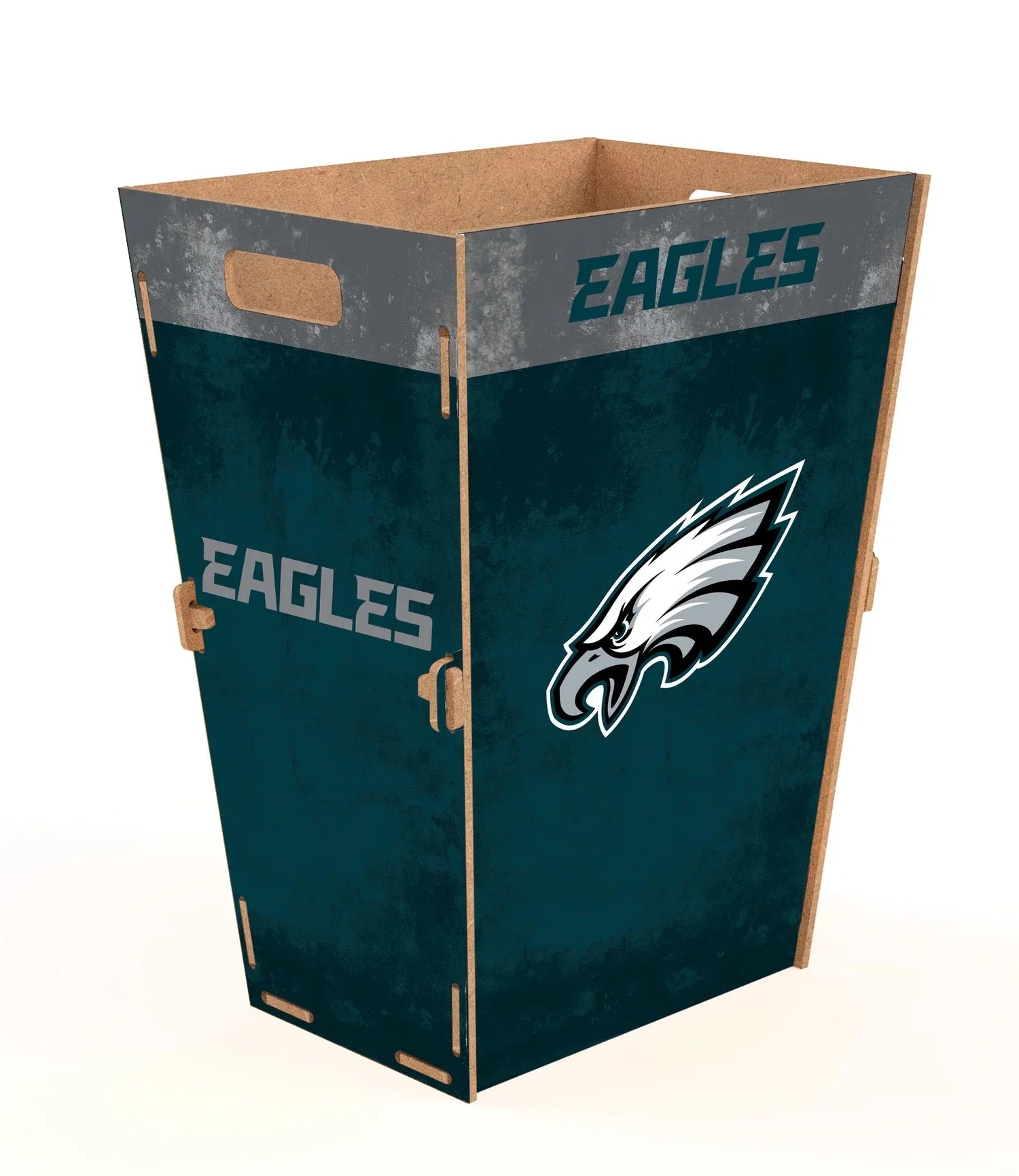 Bote Madera Trash Bin Fútbol Americano NFL Eagles