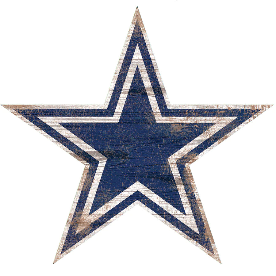 Letrero Madera Logo Distressed Cowboys