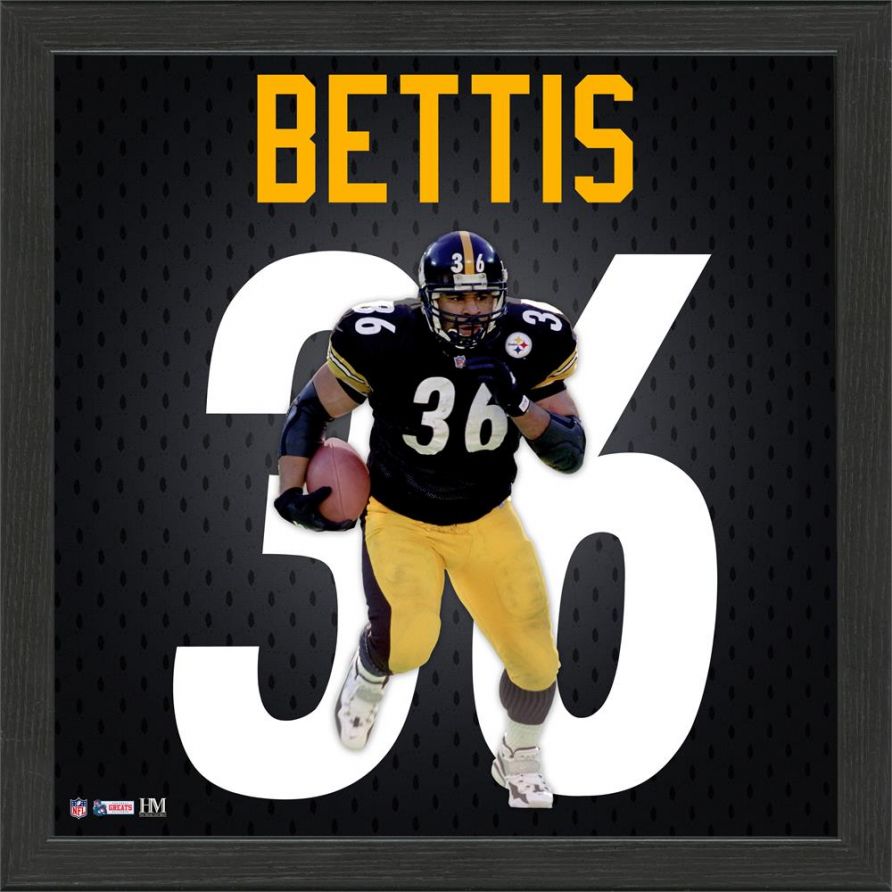 Cuadro Steelers Jerome Bettis Jersey Framed Photo
